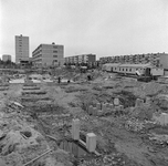 124174 Gezicht op de werkzaamheden tijdens de bouw van het kantoorgebouw van Spaarbeleg N.V. (Beneluxlaan) te Utrecht: ...